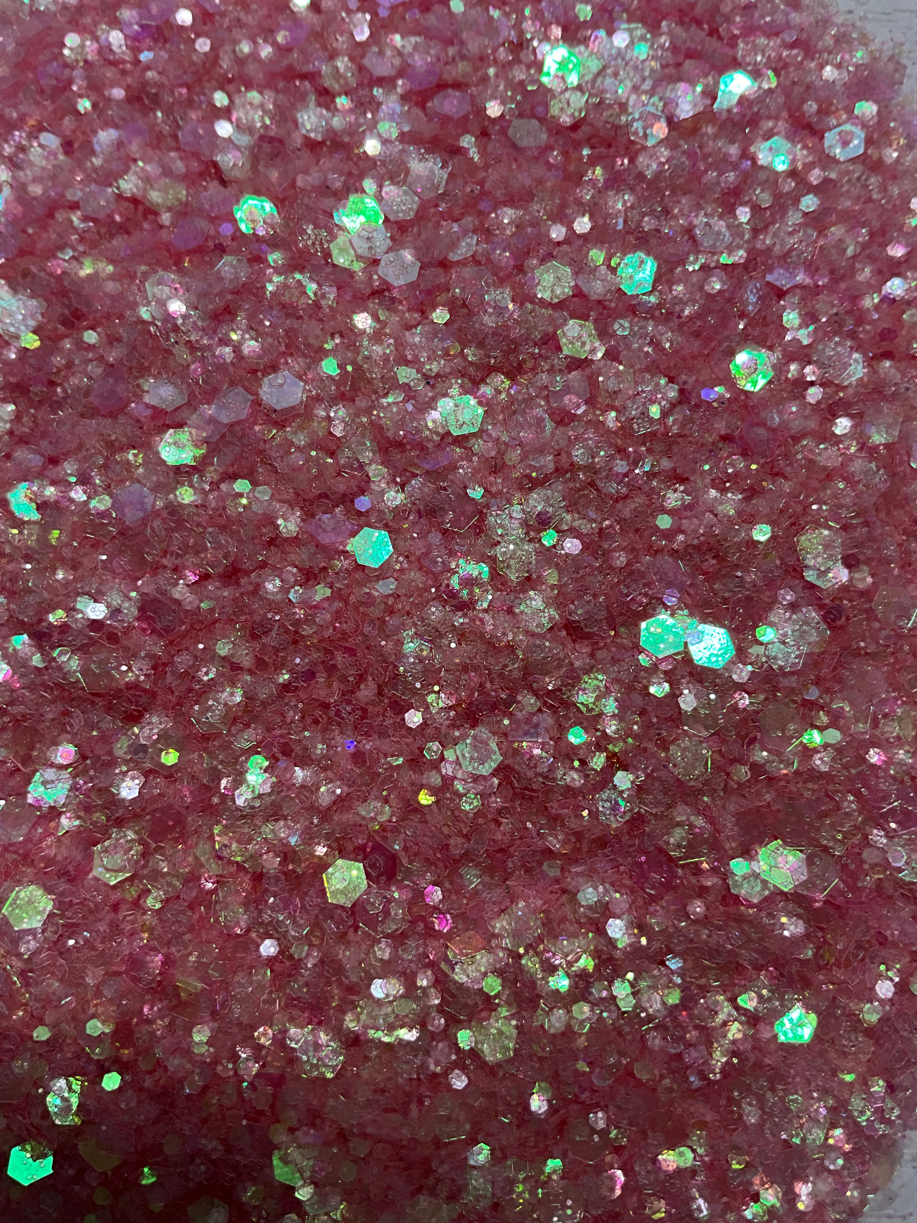 Pink glitter